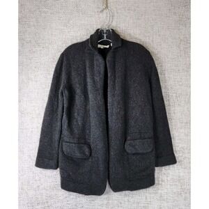 INHABIT Open‎ Front Cardigan Sweater Womens P Chest 38" Black 50Yak/50Wool